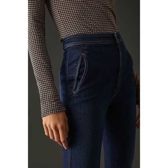 Anthropologie MOTHER The High-Waisted Smokin' Double-Welt Jeans Size 34 NWT - Picture 5 of 10